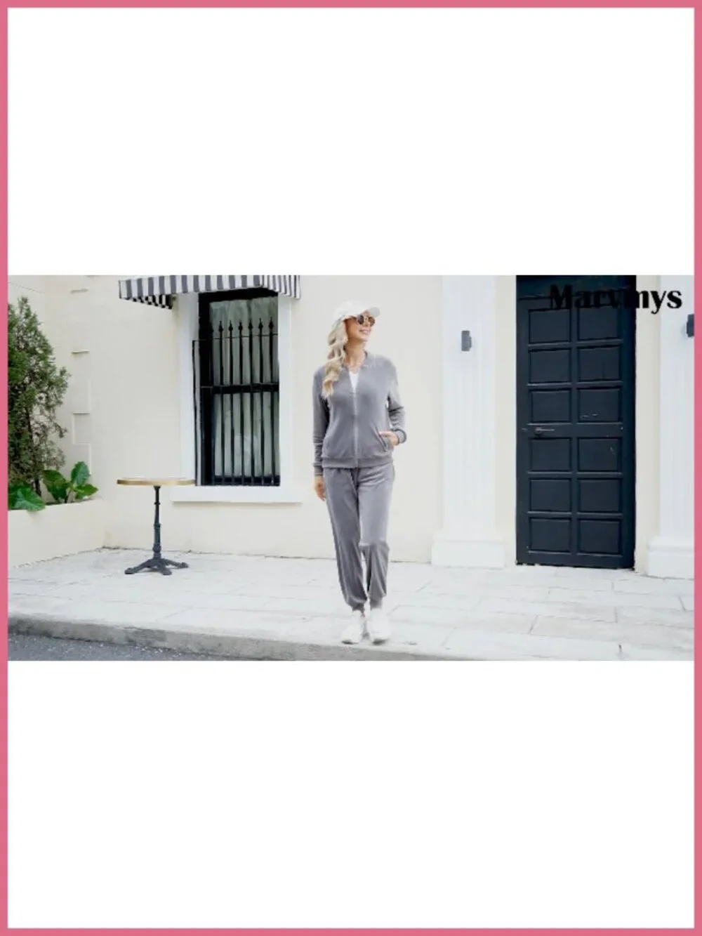 Women's Velour Tracksuit 2 Piece Full Zip Sweatsuit Jogger Set